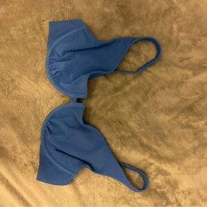 Abercrombie & Fitch Light Blue Ribbed Bikini Top